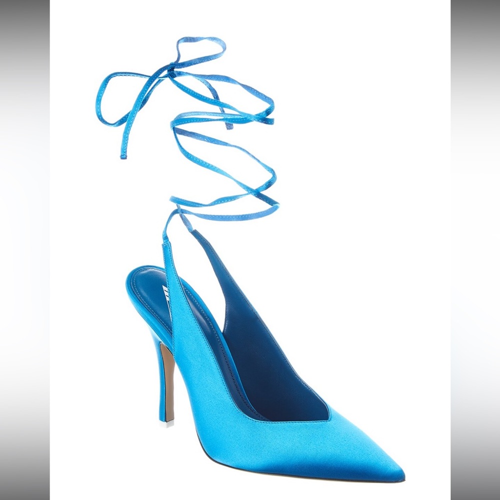 The Attico Venus Satin Pumps